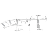Dimar 100ADJ - 100mm Dia, Carbide Tipped, Adjustable Scoring Blade, 2x12 Teeth, ATB, Replacement Part