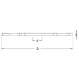 Dimar 100PJ-SP - 100mm Dia, Carbide Tipped, Biscuit Jointer Cutter, 2+4 Teeth, 3.97mm Cutting Height
