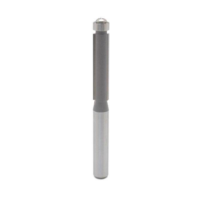 Dimar 101R46-2 1/4" Dia, Carbide Tipped, Flush Trim Bit with Ball Bearing, 2 Flutes, 1/4" Shank, 2" Length