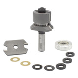 Dimar 141R8-50 1-13/16" Dia, Carbide Tipped, Tongue & Groove Bevel Bit Set, 2 Flutes, 1/2" Shank, 3" Length