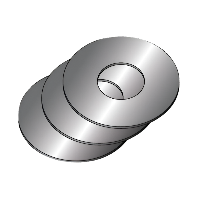 Dimar 1950010 - 1/4" Outside Dia, Flat/ Spring Washer, 1/8" Inside Dia, 1/64" Thickness