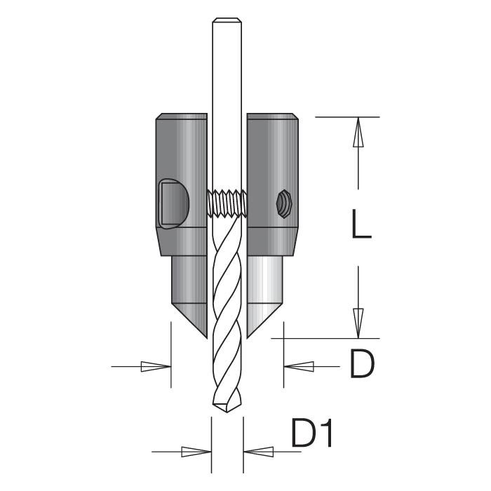 Dimar 202-CS - Adjustable Countersink/ Multi Diameter Countersink fits drills with Dia 1/8" 3.0mm to 9/32" 97.2mm