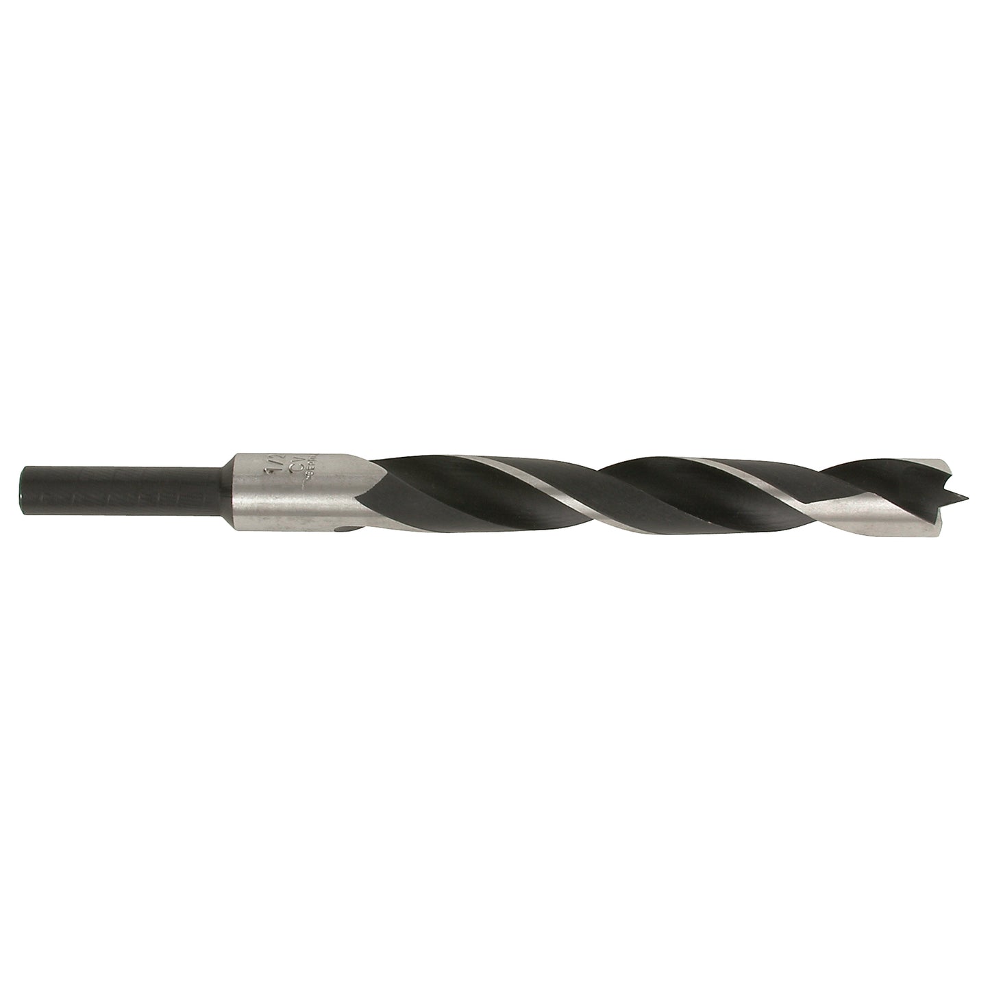 Dimar 205-D-12 - 1/2" Dia, HSS, Brad Point Drill, 3/8" Shank, 5 7/8" Length