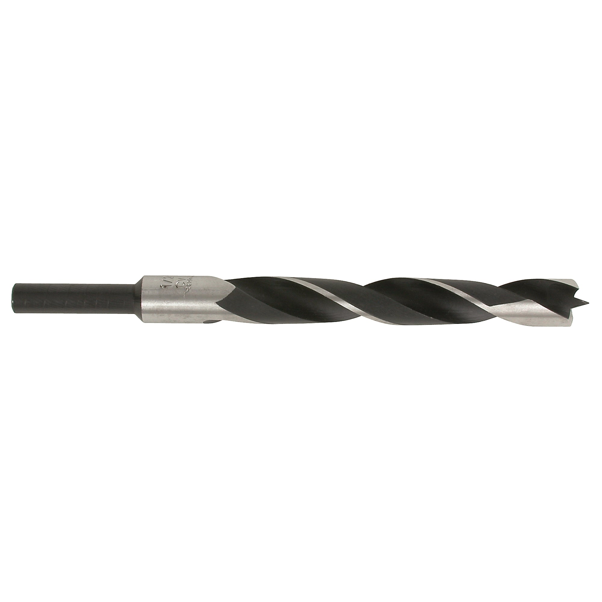 Dimar 205-D-12 - 1/2" Dia, HSS, Brad Point Drill, 3/8" Shank, 5 7/8" Length