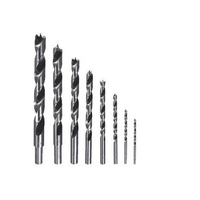Dimar 205-DS-8 - Brad Point Drill 8 Pcs, 1/8" to 3/8"