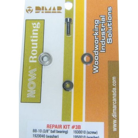 Dimar 3B - Ball Bearing, Screw, Washer, Spring Washer Repair Kit