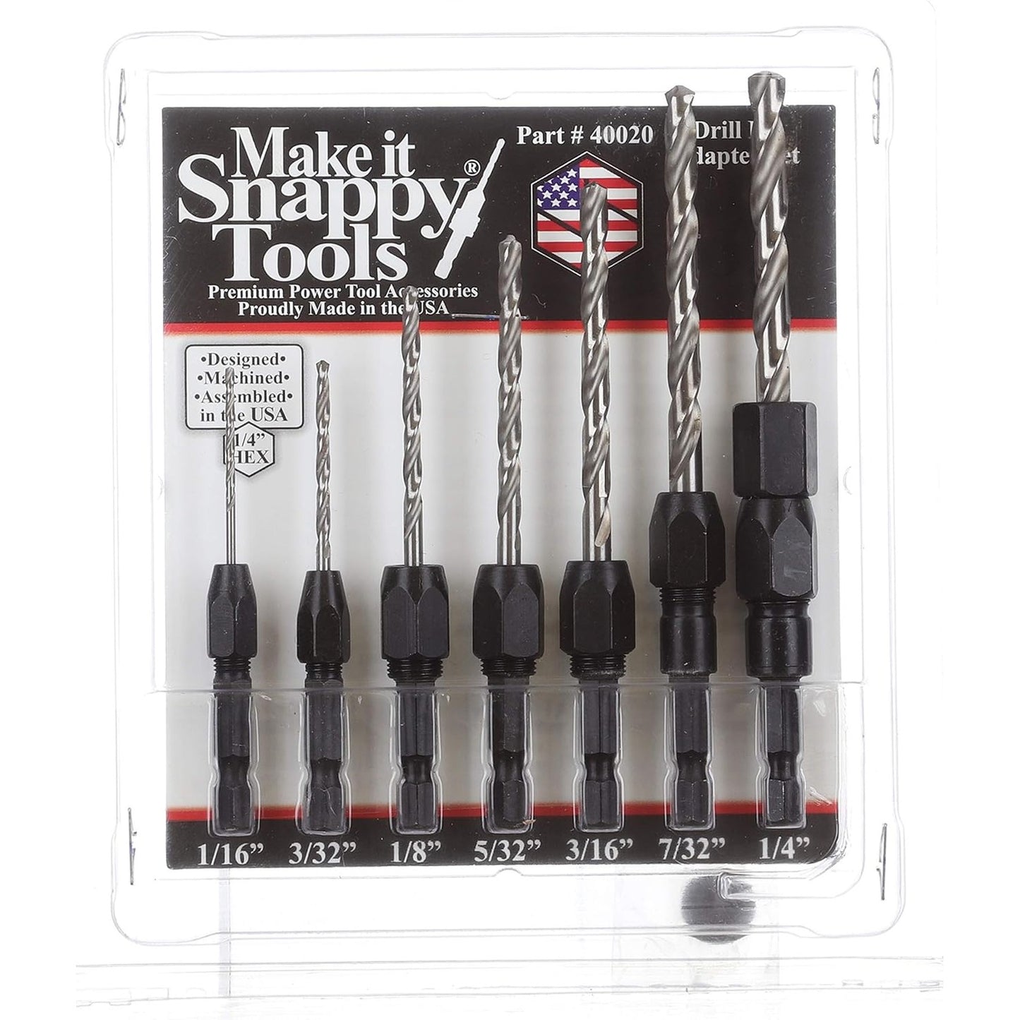 Dimar 40020 - 5/16" Snappy Drill Adapter - 7 Piece
