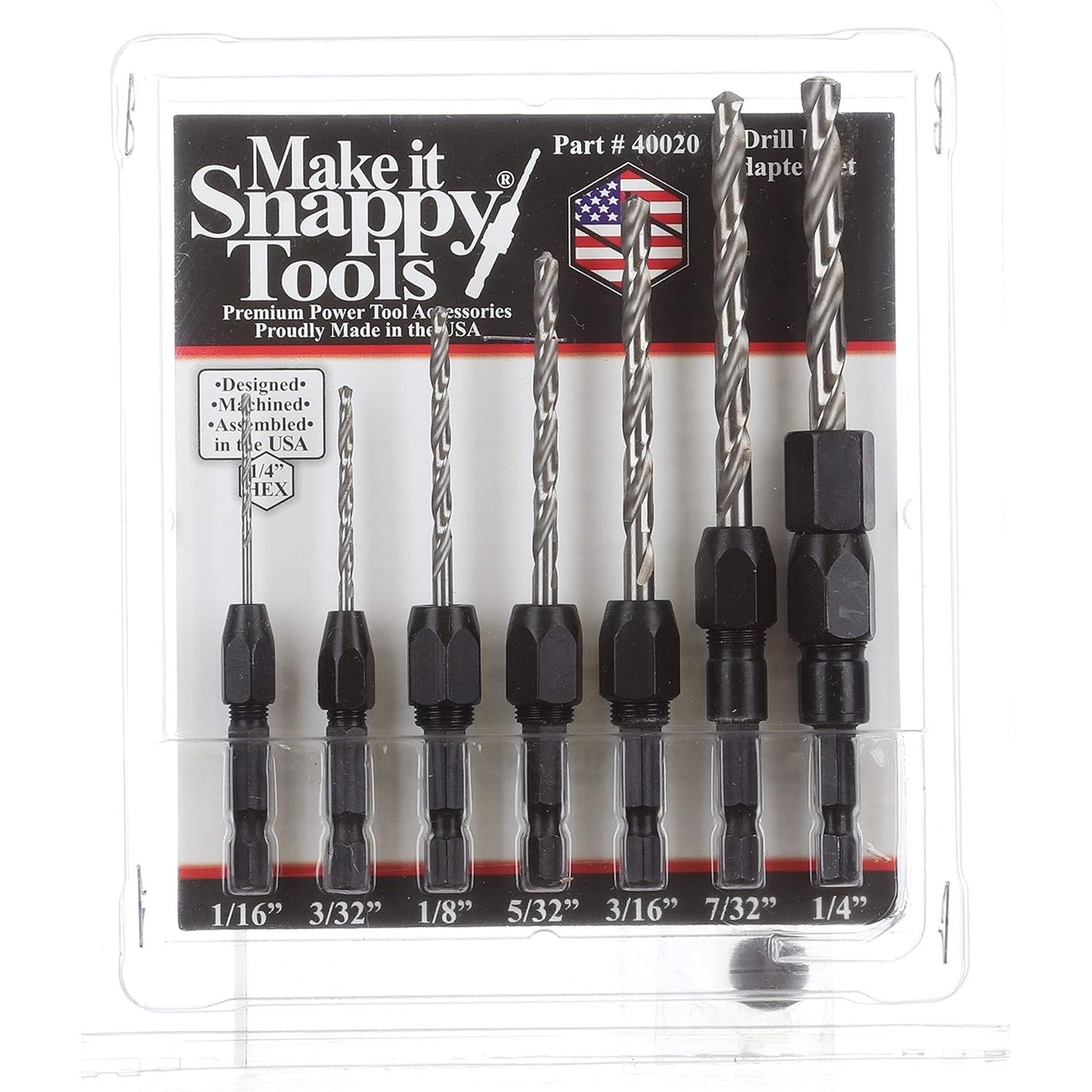 Dimar 40020 - 5/16" Snappy Drill Adapter - 7 Piece