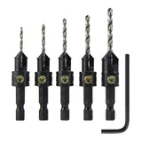 Dimar 40030 - 5 Pcs Snappy Countersink Set - 5/64", 3/32", 7/64", 1/8" and 9/64"