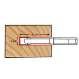 Dimar 707N-125-10 - 125mm Dia, Carbide Tipped, Grooving Cutter with Chip Limitation, 3/8" Cutting Height, 6 Teeth