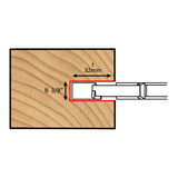 Dimar 707NF-125-10 - 125mm Dia, Carbide Tipped, Grooving Cutters with Spurs, 3/8" Cutting Height, 4+4 Teeth