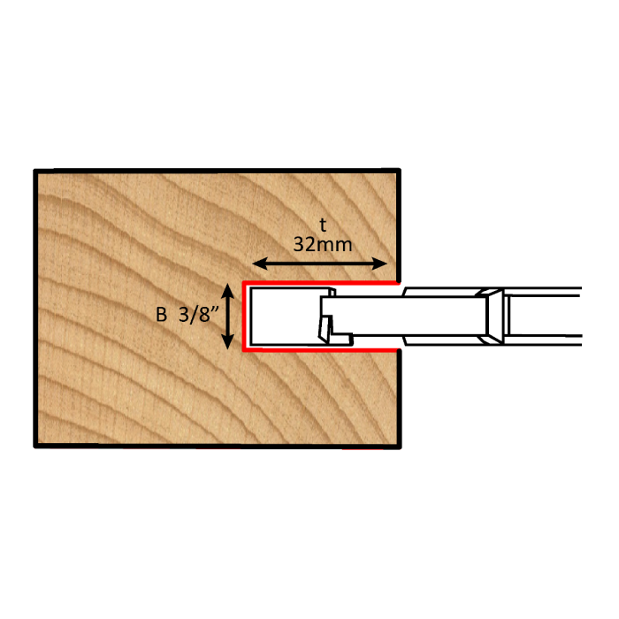 Dimar 707NF-125-10 - 125mm Dia, Carbide Tipped, Grooving Cutters with Spurs, 3/8" Cutting Height, 4+4 Teeth