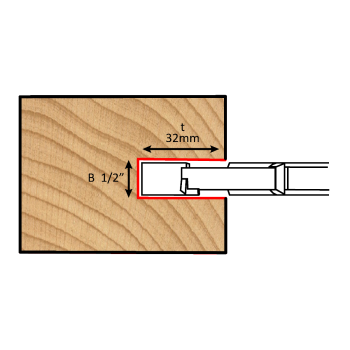 Dimar 707NF-125-12 - 125mm Dia, Carbide Tipped, Grooving Cutters with Spurs, 1/2" Cutting Height, 4+4 Teeth