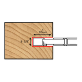 Dimar 707NF-125-16 - 125mm Dia, Carbide Tipped, Grooving Cutters with Spurs, 5/8" Cutting Height, 4+4 Teeth