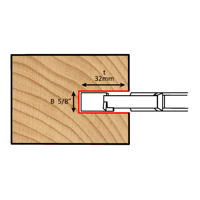 Dimar 707NF-125-16 - 125mm Dia, Carbide Tipped, Grooving Cutters with Spurs, 5/8" Cutting Height, 4+4 Teeth