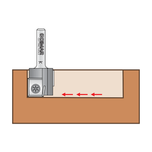 Dimar 7R8-22M - 22mm Dia, Carbide Insert, Staggered Straight Bit, 2 Flutes, 1/2" Shank, 2 3/8" Length