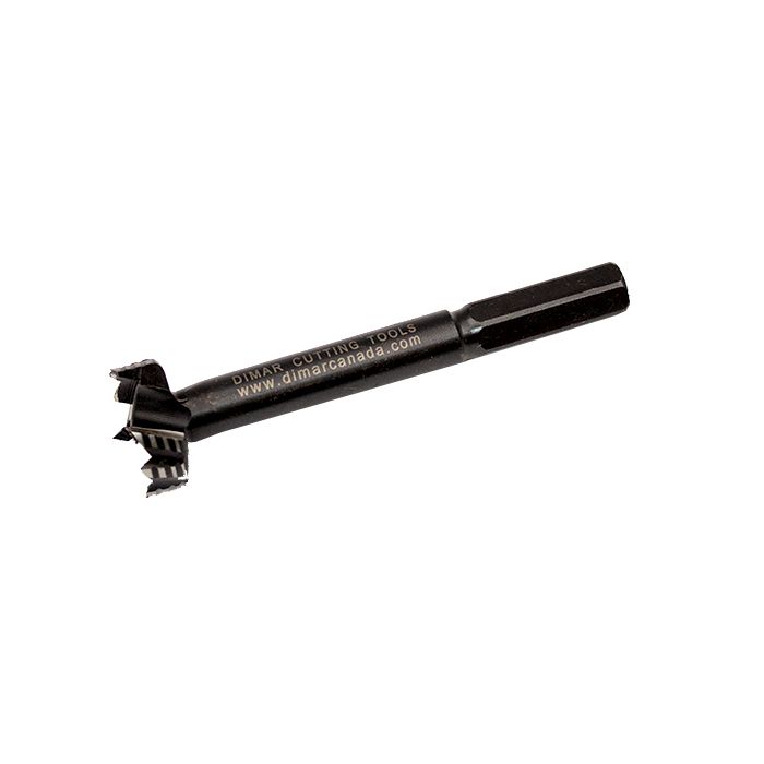 Dimar BOR-22 - 7/8" Dia, Bormax Forstner Bit, 10mm Shank, 3 1/2" Length