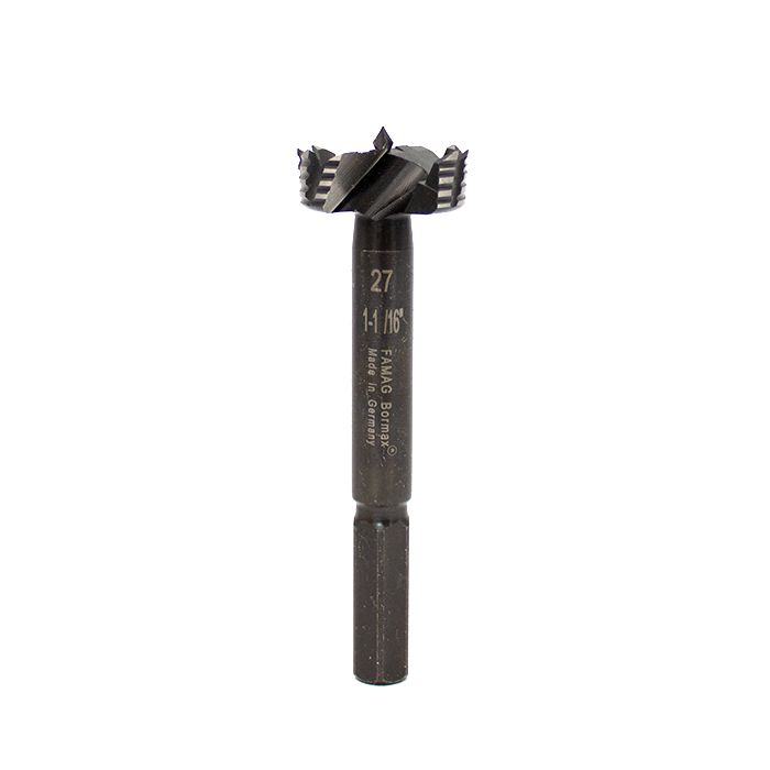 Dimar BOR-27 - 1 1/16" Dia, Bormax Forstner Bit, 10mm Shank, 3 1/2" Length