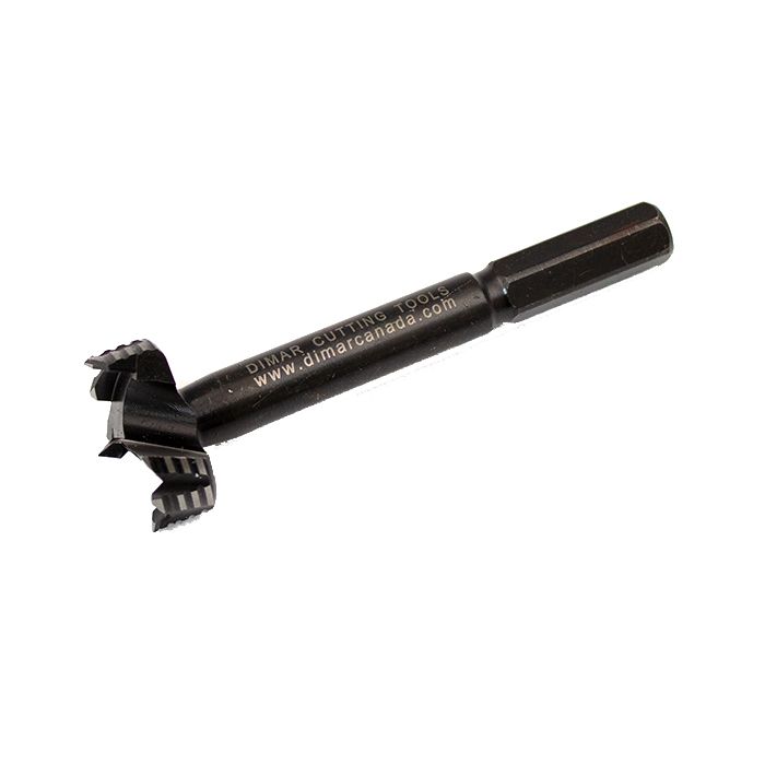 Dimar BOR-27 - 1 1/16" Dia, Bormax Forstner Bit, 10mm Shank, 3 1/2" Length