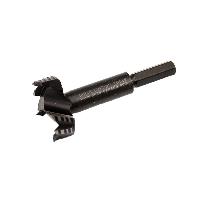 Dimar BOR-38 - 1 1/2" Dia, Bormax Forstner Bit, 10mm Shank, 3 1/2" Length