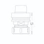 Dimar HSK63F-ER40-80L-RH HSK-63F Tool Holder for ER40 Collets, 80mm Cutting Length, RH