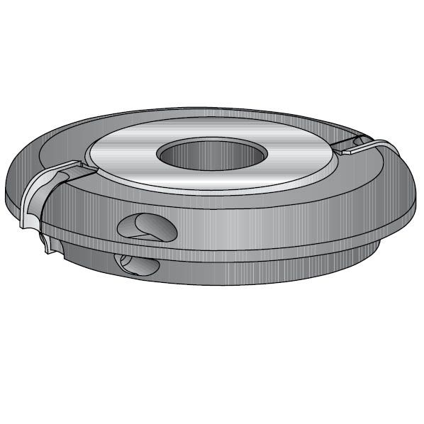 Dimar K912C116-8 - 116mm Dia, Carbide Inserts, Cove Cutter, 20mm Cutting Length, 8mm Radius