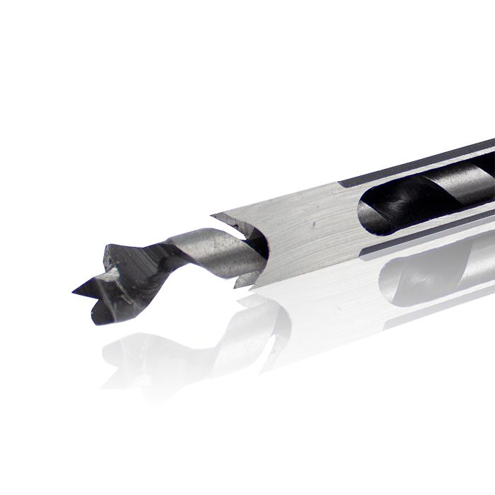 Dimar MQC-003 - 3/8" Dia, Hardened Steel, Mortising Chisel and Drill Bit Set. 3/4" Shank, Cutting Length 3 5/32", Length 8 1/4"