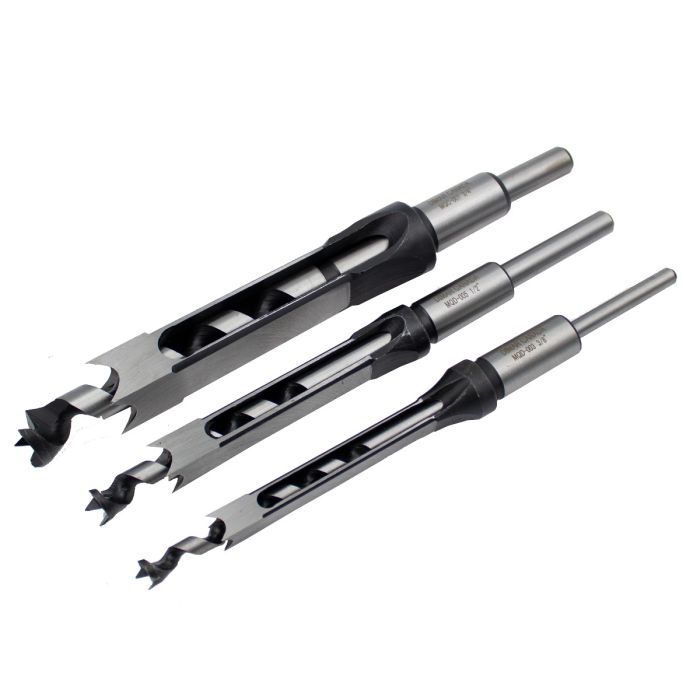Dimar MQC-005 - 1/2" Dia, Hardened Steel, Mortising Chisel and Drill Bit Set. 3/4" Shank, Cutting Length 3 5/32", Length 8 1/4"