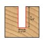 Dimar SC45DC 3/16" Dia, Solid Carbide, Spiral Bit for Man Made material, Downcut, 2 Flute, 1/4" Shank, 2" Length