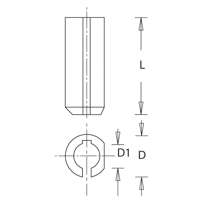 Dimar SCA-2.5 10mm Dia, 2.5mm D1, SCD Adapter to MDA, 23mm Length