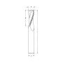 Dimar SCF2U-140 1/4" Dia, Solid Carbide, Roughing Spiral Bits, 2 Flutes, Upcut, 1" Cutting Length, 1/4" Shank, 2-1/2" Overall Length