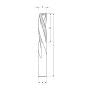 Dimar SCF3D-140 1/4" Dia, Solid Carbide, Roughing Bits 3 Flutes Downcut, 1" Cutting Length, 1/4" Shank, 2-1/2" Overall Length