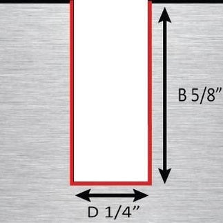 Dimar SCNF463P 1/4" Dia, Solid Carbide, O Flute Spiral Bit for Non Ferrous, Upcut, 5/8" Cutting Length, 1/4" Shank, 2" Length