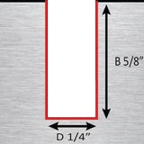 Dimar SCNF463P 1/4" Dia, Solid Carbide, O Flute Spiral Bit for Non Ferrous, Upcut, 5/8" Cutting Length, 1/4" Shank, 2" Length