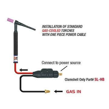 Dinse 35 Gas Cooled Safe-Loc Connector