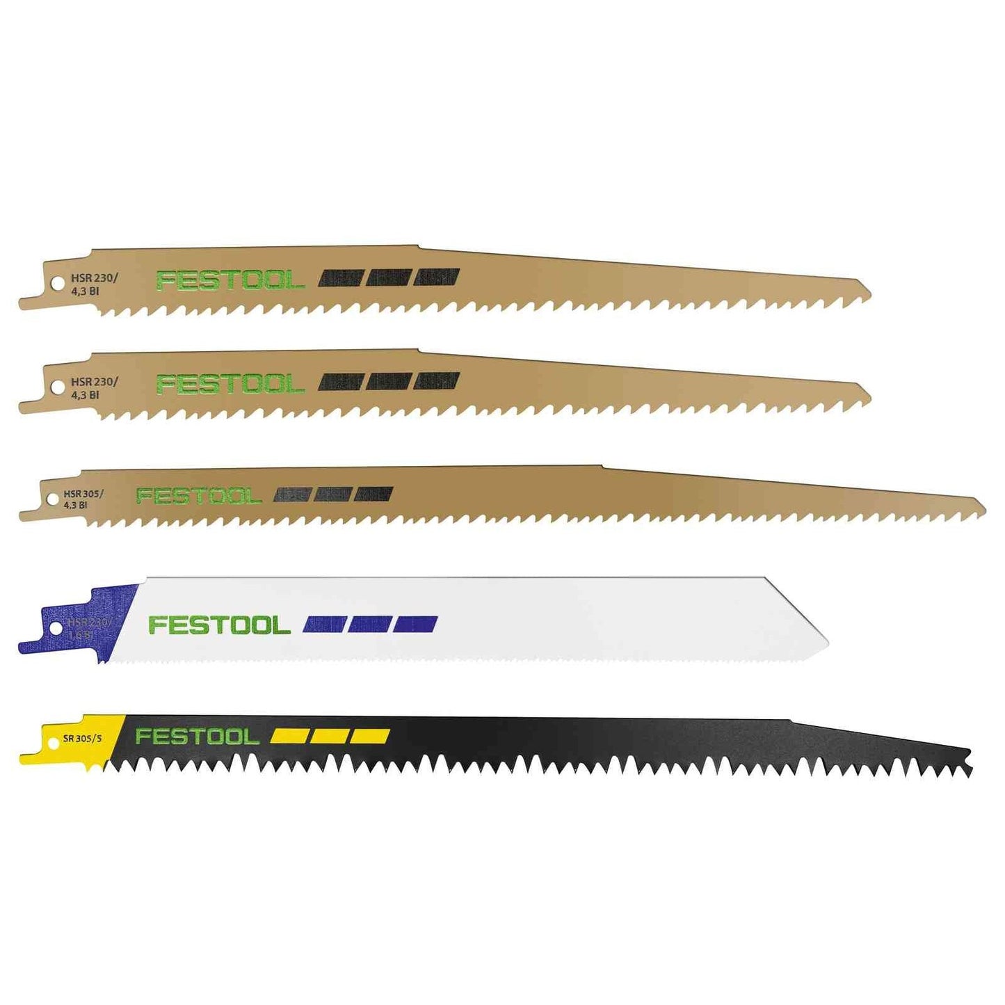 Sabre saw blade set RS-Sort/5