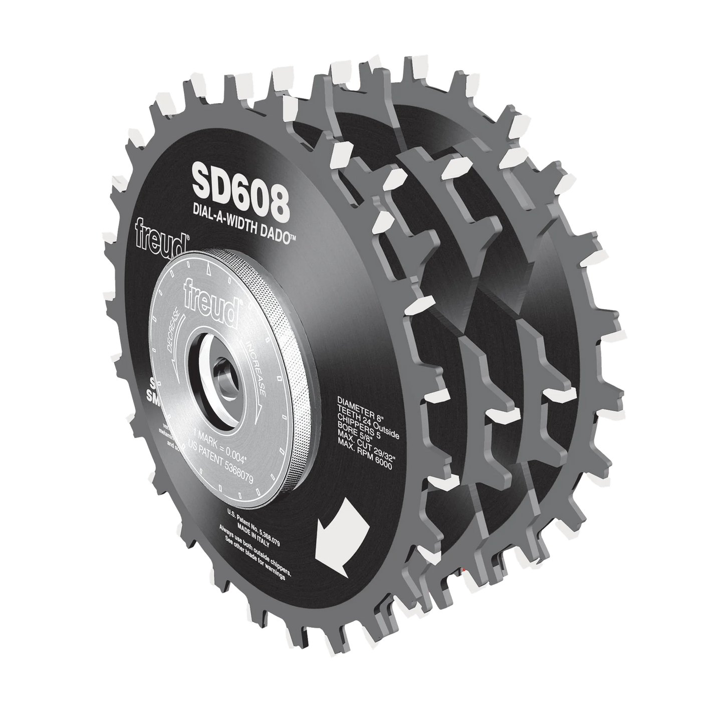 Freud SD608 - 8" Dial-A-Width Stacked Dado Sets