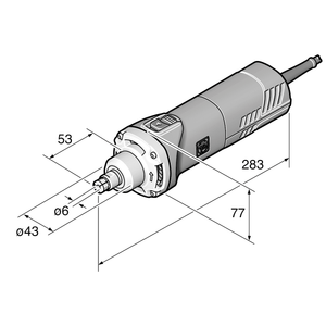 GSZ8-280PE Die Grinder 750W - 8500 to 28000 RPM 120V