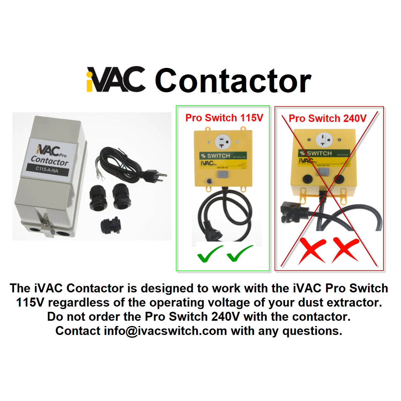 IVAC C115-A-NA Contactor