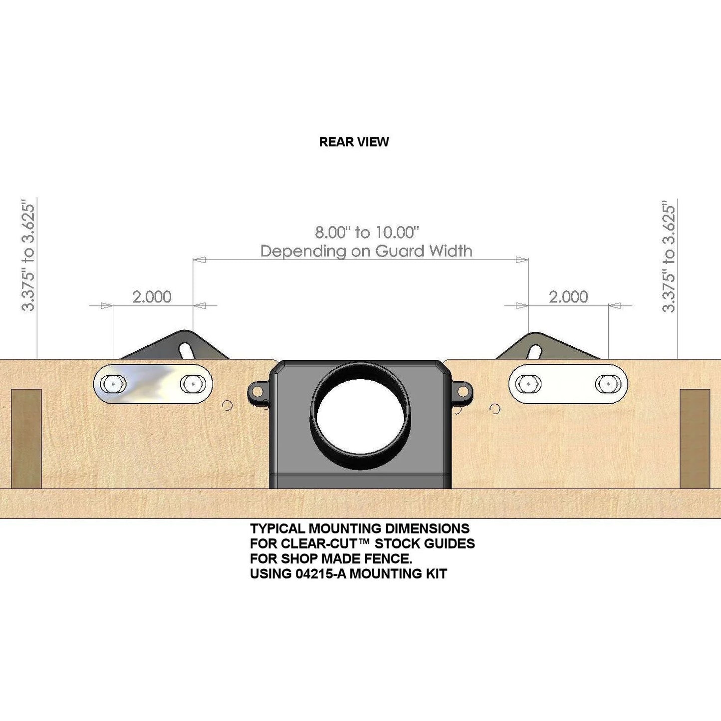 JessEm 04216 - Shop Made Fence Mounting Kit for Clear-Cut Stock Guides