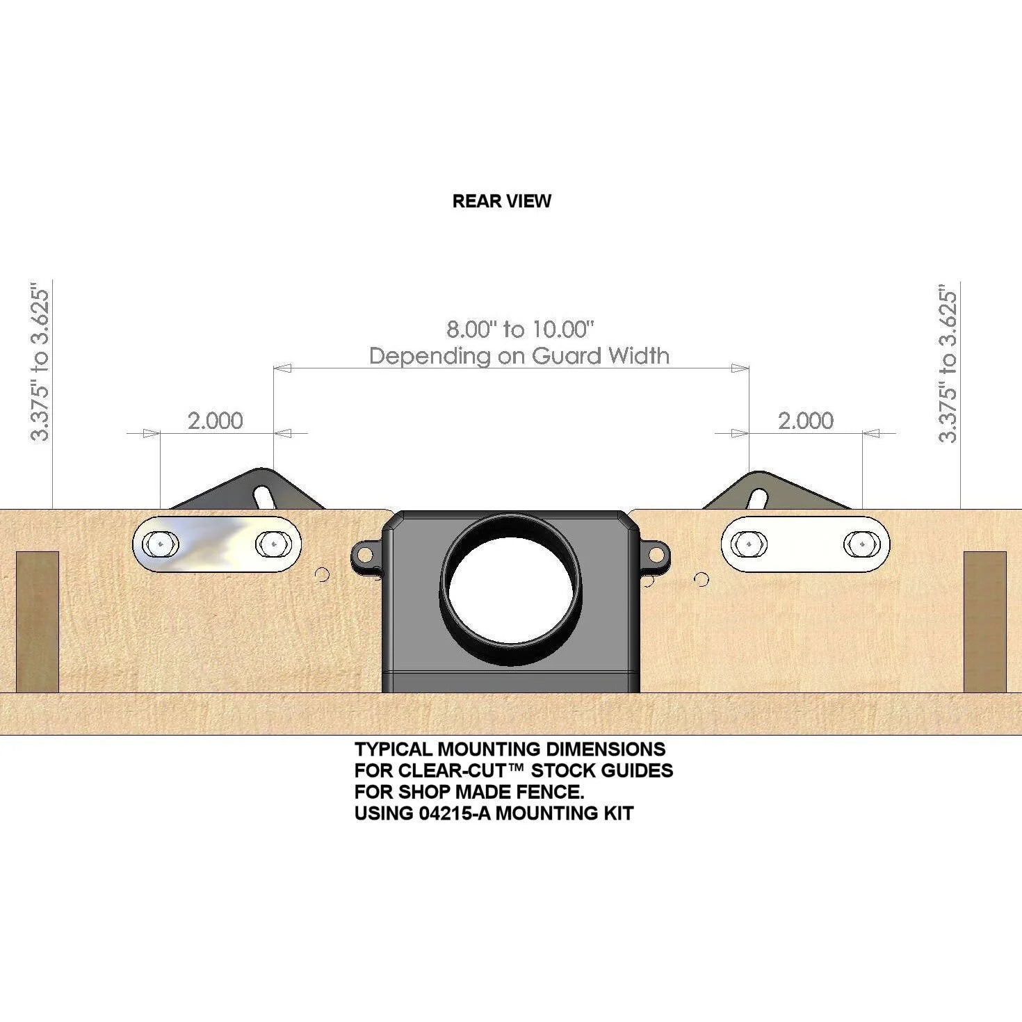 JessEm 04216 - Shop Made Fence Mounting Kit for Clear-Cut Stock Guides