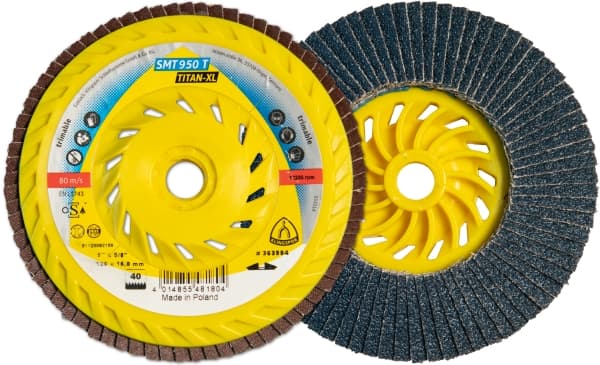 Klingspor SMT 950 T Special - Abrasive mop discs for Steel, Stainless steel