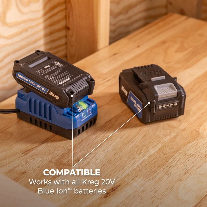 Kreg 20V BlueIon Battery and Charger Starter Kit - 2.0Ah