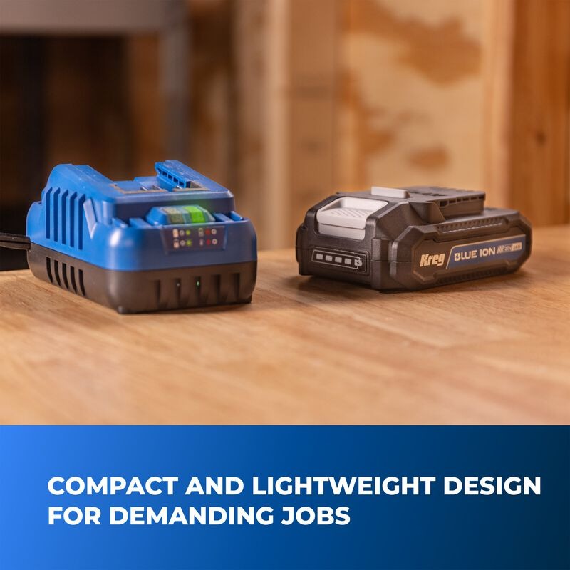 Kreg 20V BlueIon Battery and Charger Starter Kit - 2.0Ah