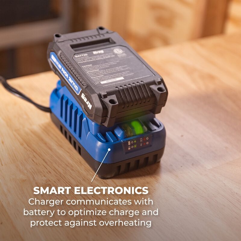 Kreg 20V BlueIon Battery and Charger Starter Kit - 2.0Ah