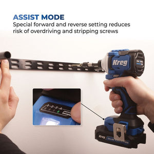 Kreg 20V Ionic Drive™ 1/4" Compact Impact Driver Tool Only