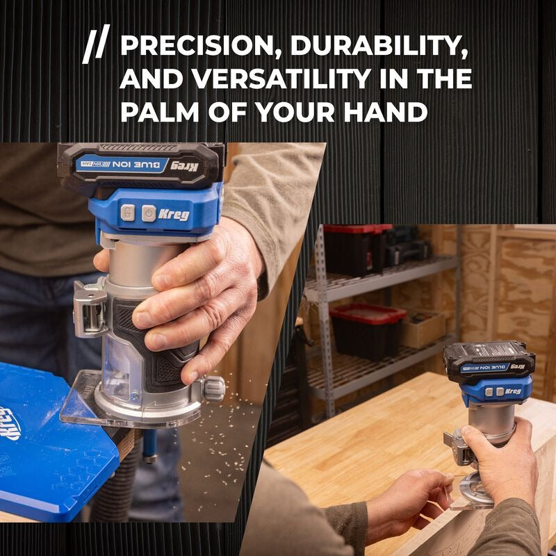 Kreg 20V Ionic Drive™ 1/4" Trim Router Tool Only