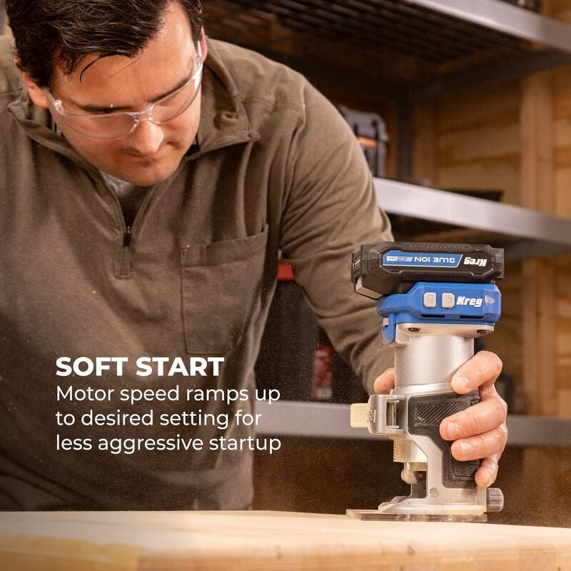 Kreg 20V Ionic Drive™ 1/4" Trim Router Tool Only