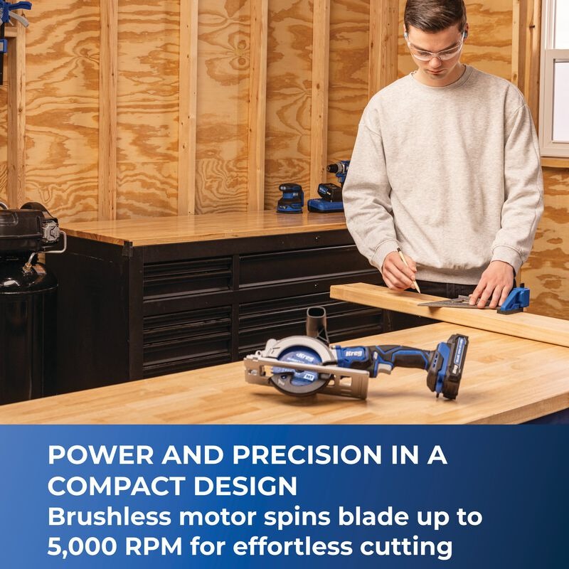 Kreg 20V Ionic Drive™ 4-1/2" Circular Saw Tool Only