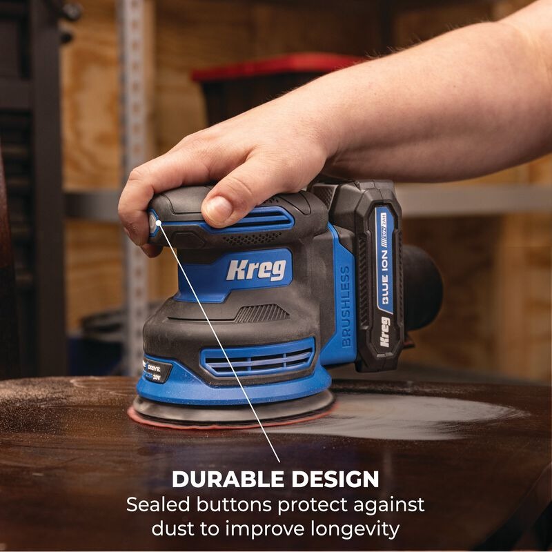 Kreg 20V Ionic Drive™ 5" Random Orbit Sander Tool Only